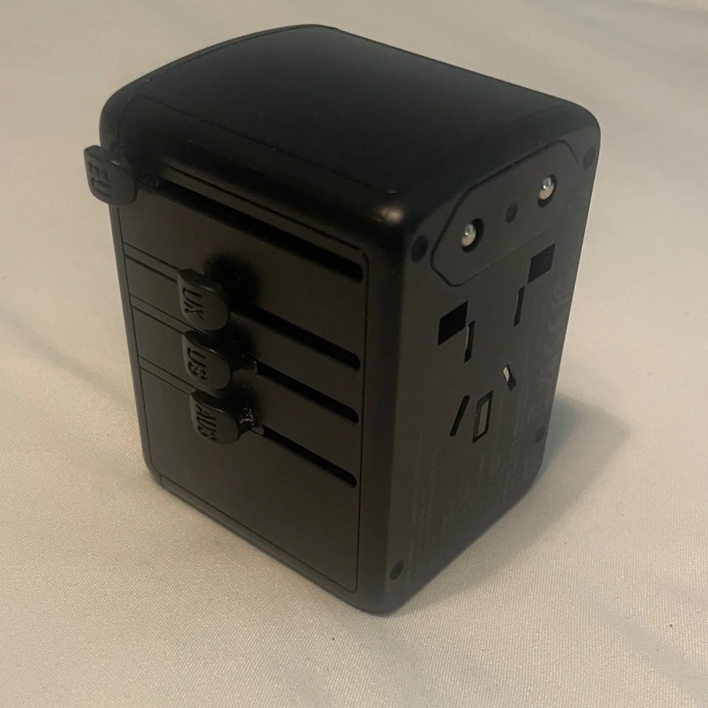 Universal Black Travel Adapter